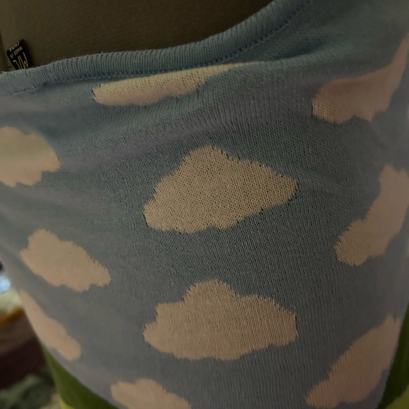 dELiA*s Blue and Green Knit Top - Picture 5 of 6